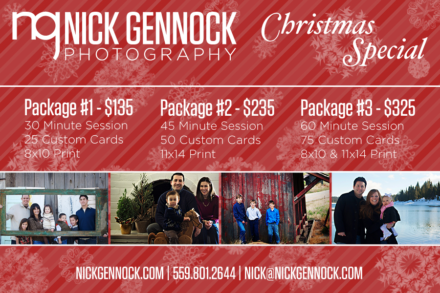 Fresno Family Christmas Portrait Photography by Nick Gennock Photography