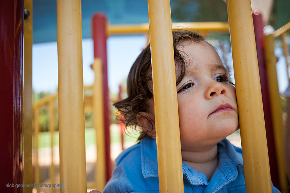 Ethan one year at Woodward Park, Fresno, CA photographed by Nick Gennock Photography