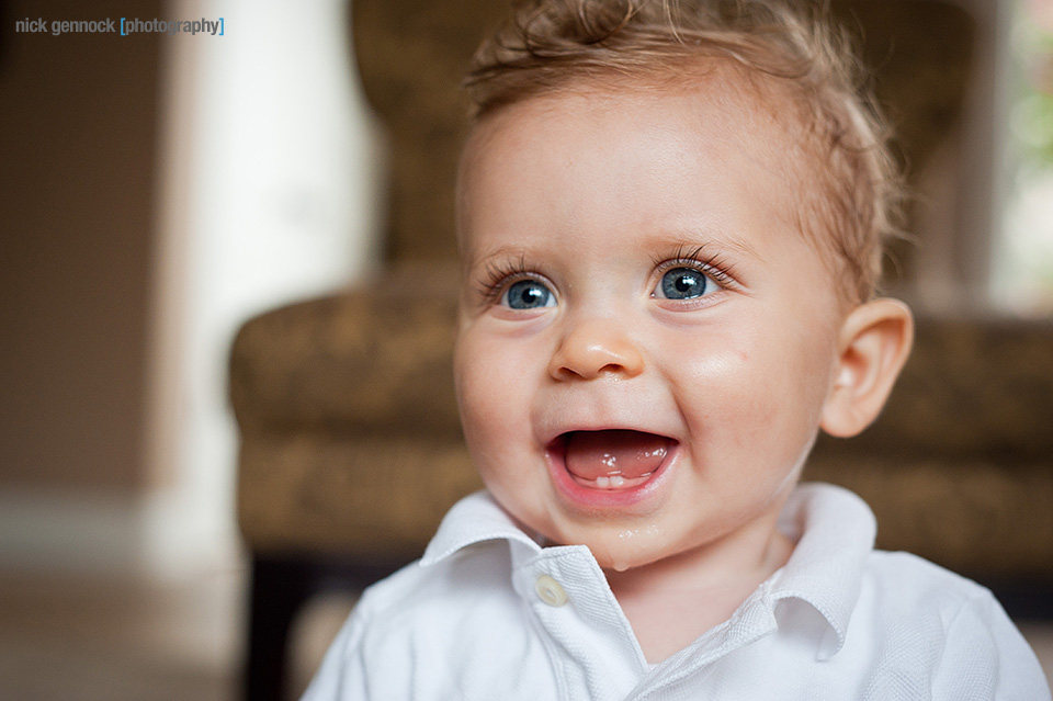 Carson Wyatt 9 Month Portraits by Nick Gennock Photography