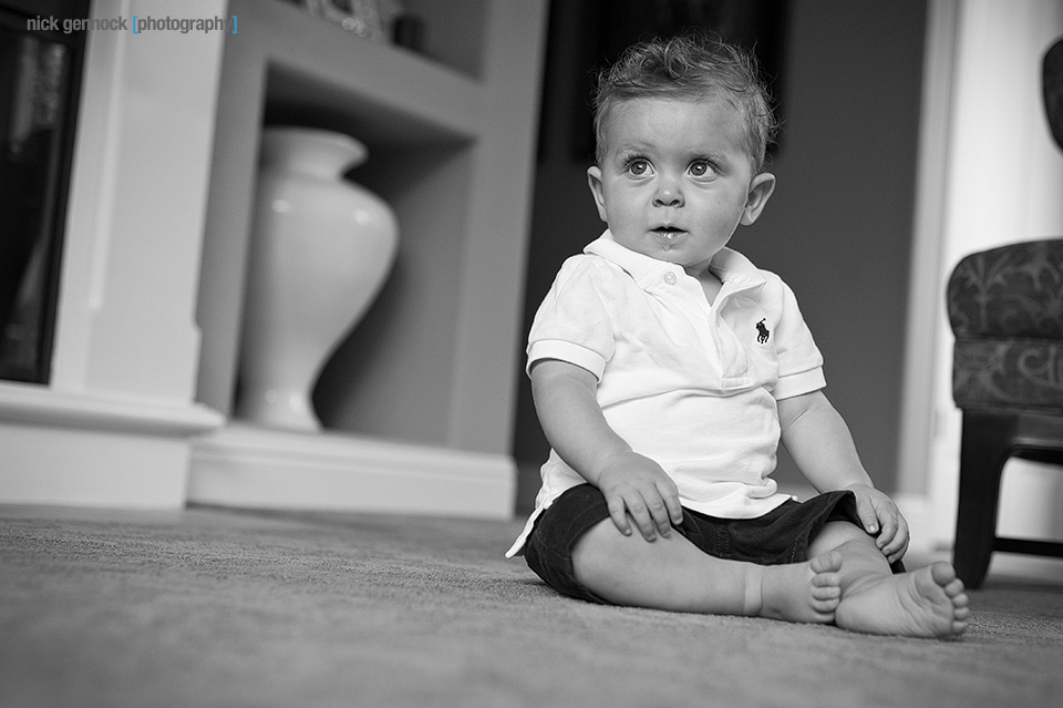 Carson Wyatt 9 Month Portraits by Nick Gennock Photography