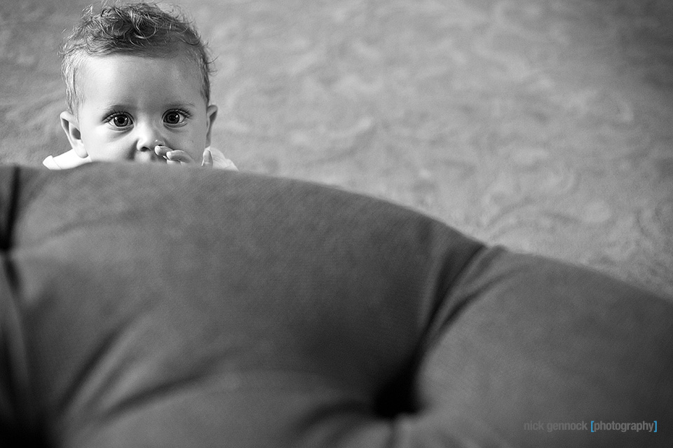 Carson Wyatt 9 Month Portraits by Nick Gennock Photography