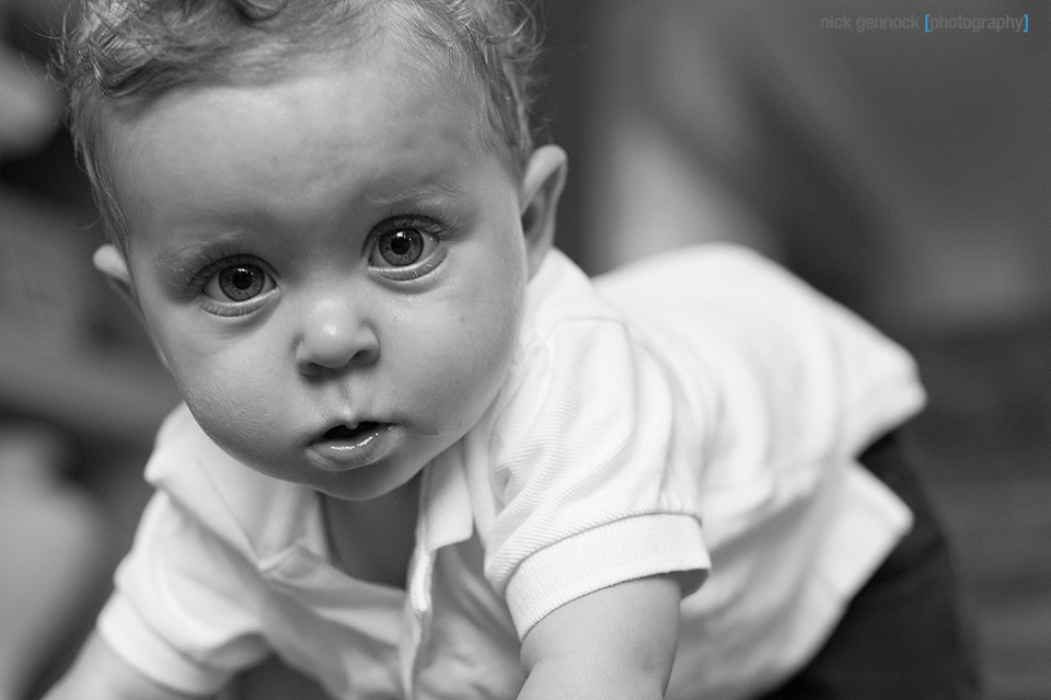 Carson Wyatt 9 Month Portraits by Nick Gennock Photography