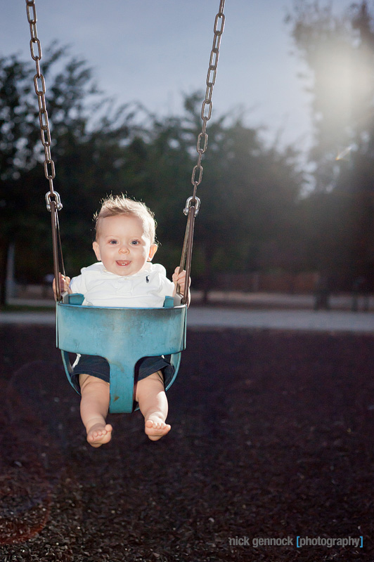 Carson Wyatt 9 Month Portraits by Nick Gennock Photography